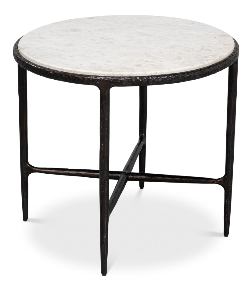 Dakor Round Side Table by Sarreid Ltd - view 3