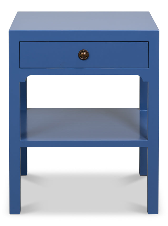 Windy Single Drawer Side Table Custom by Sarreid Ltd - view 2