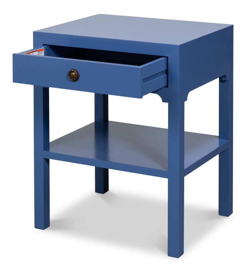 Windy Single Drawer Side Table Custom by Sarreid Ltd - view 3