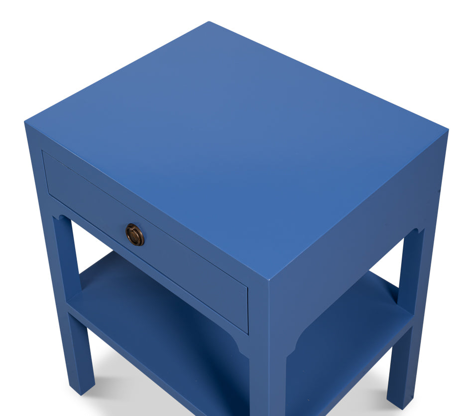 Windy Single Drawer Side Table Custom by Sarreid Ltd - view 4