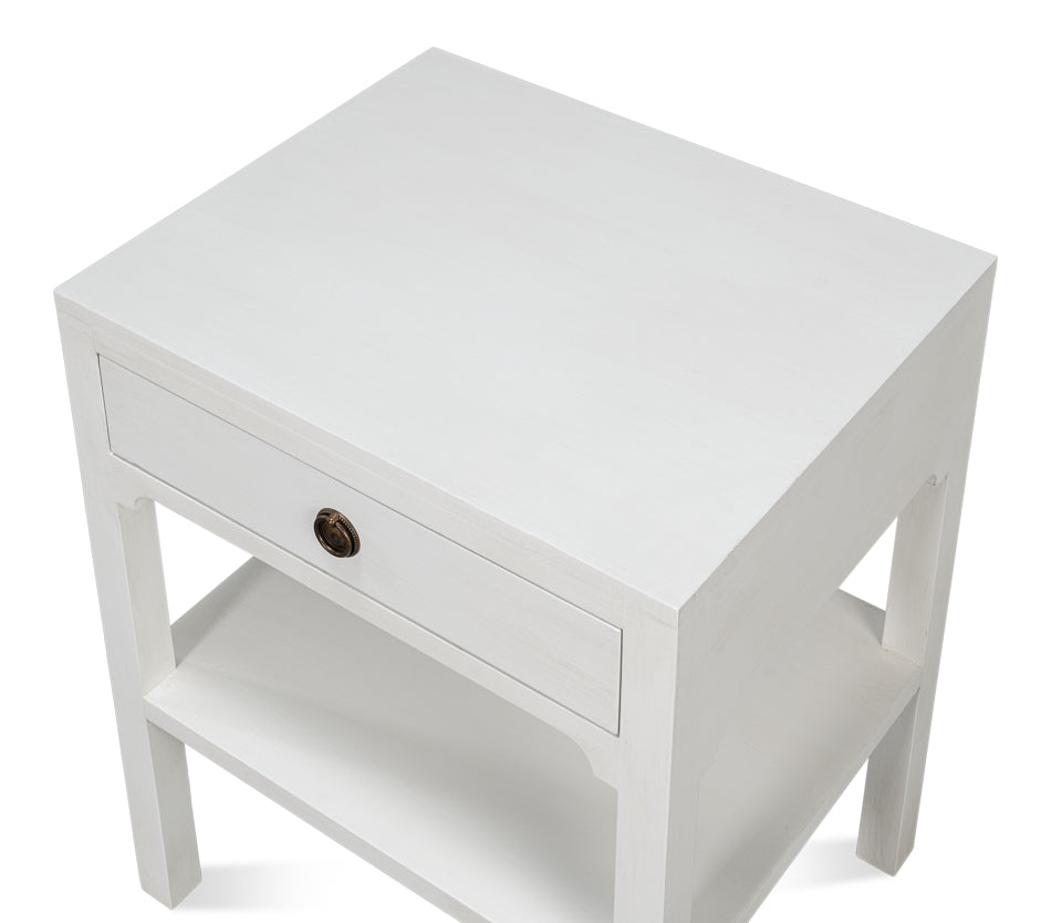 Windy Single Drawer Side Table by Sarreid Ltd - view 4
