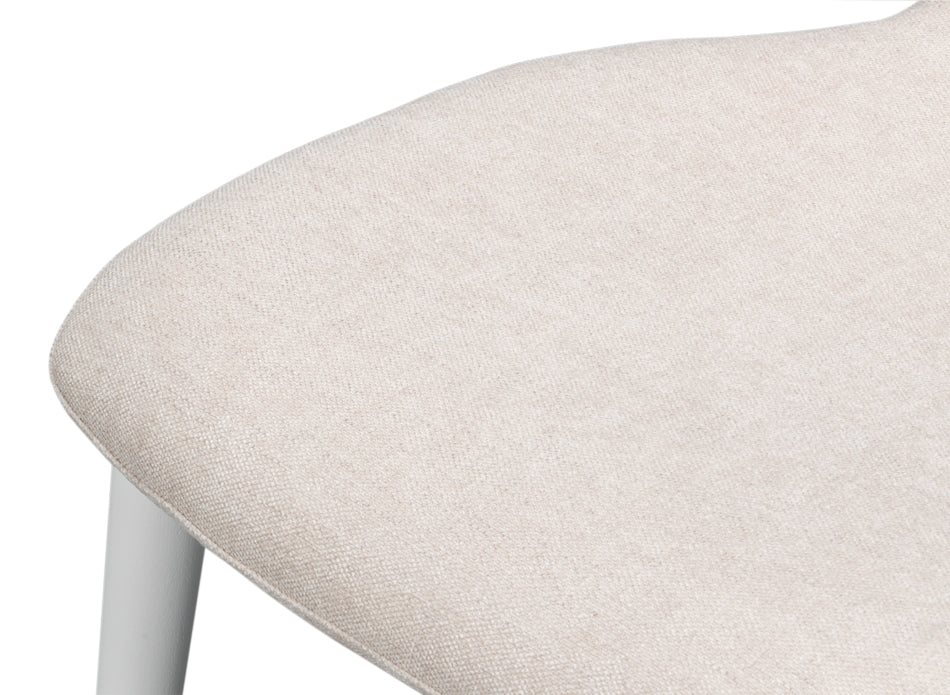 Contour Sidechair, Cortina White by Sarreid Ltd - view 11