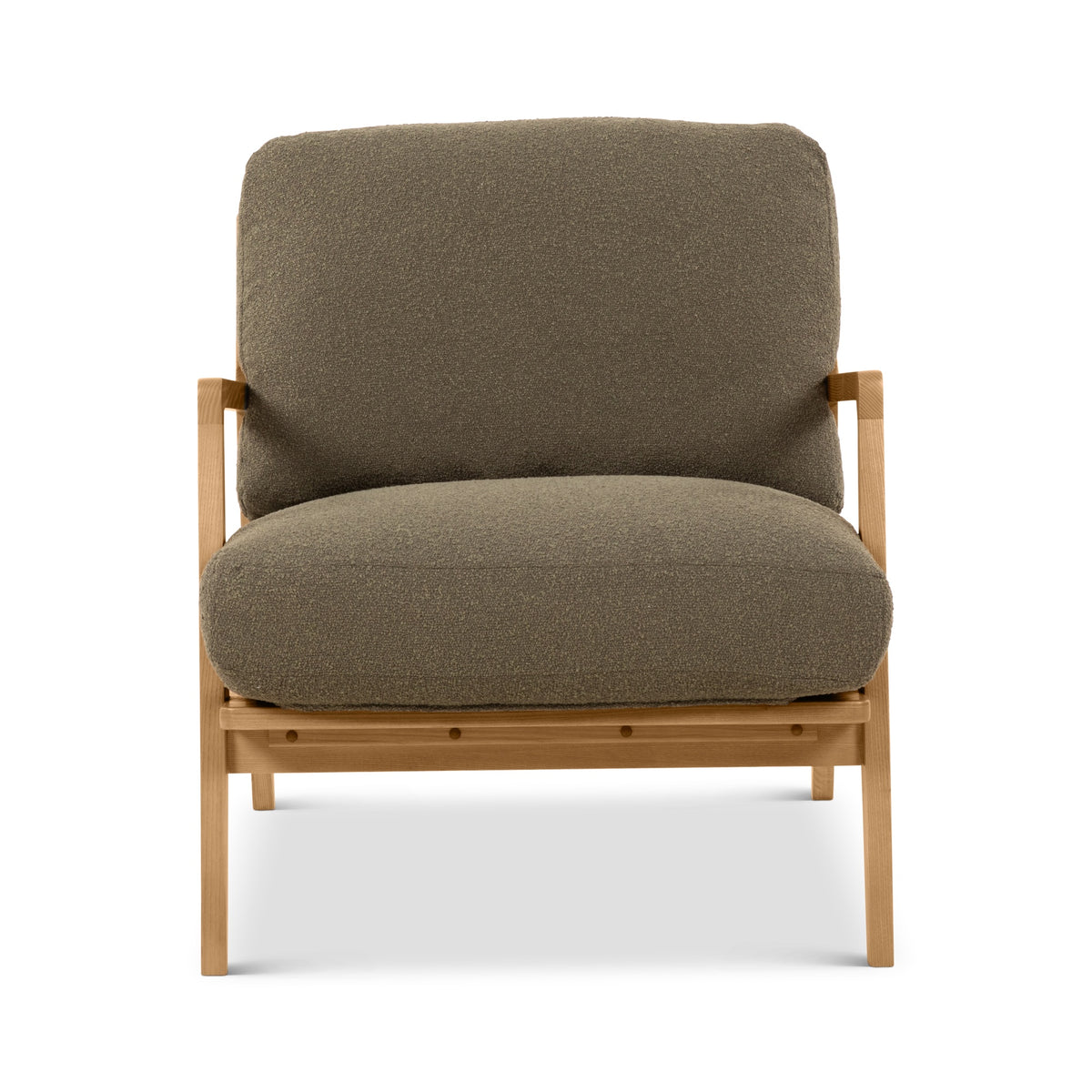Carmelo Accent Chair Natural, Forest Green by Urbia - detail 2