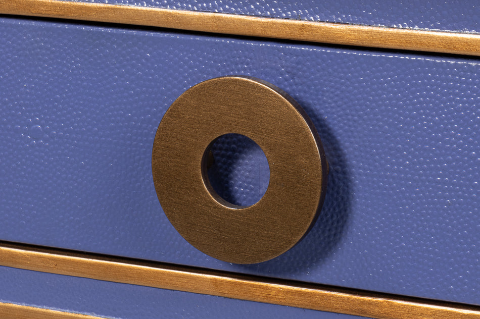 Gabriella Shagreen Desk/Table,Marlin Blu by Sarreid Ltd - view 6