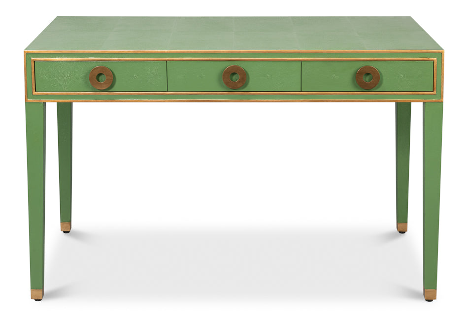 Gabriella Shagreen Desk/Table,Watercress by Sarreid Ltd - view 2