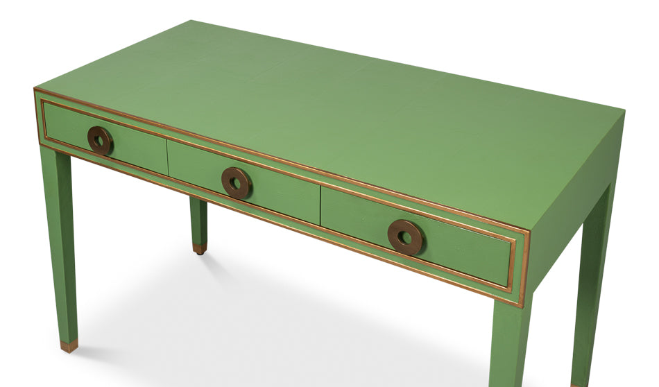 Gabriella Shagreen Desk/Table,Watercress by Sarreid Ltd - view 4