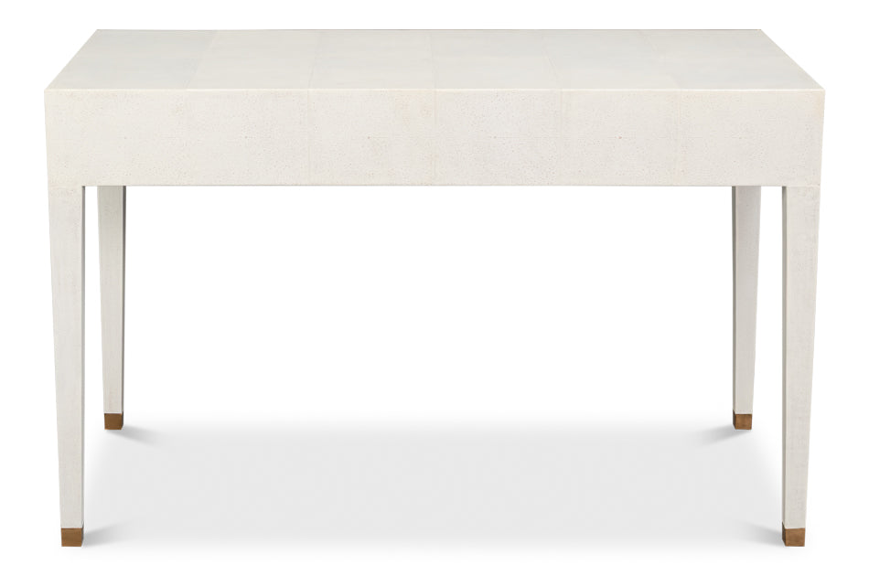 Gabriella Shagreen Desk/Table,Osprey Wht by Sarreid Ltd - view 8