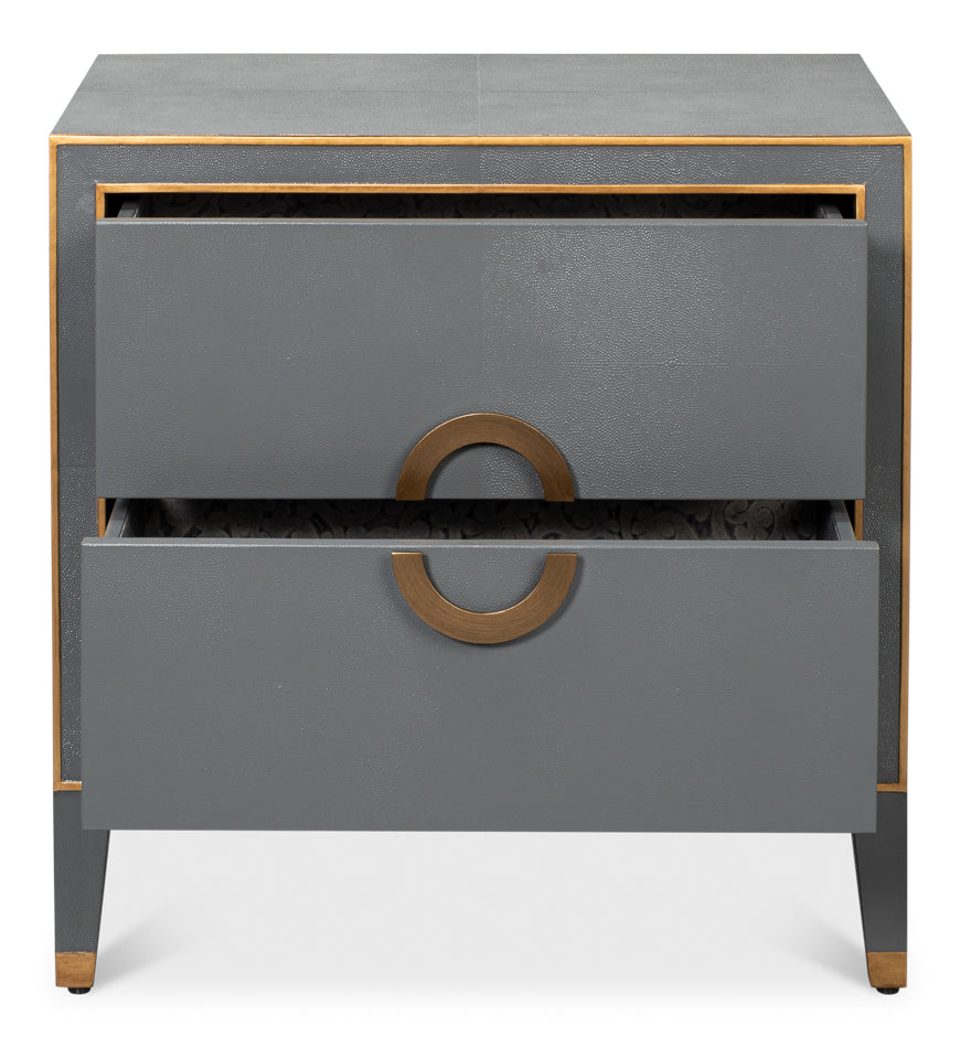 Gabriella Nightstand, Quiet Shade by Sarreid Ltd - view 3