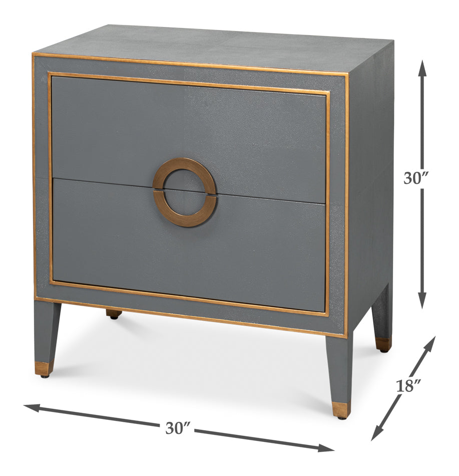 Gabriella Nightstand, Quiet Shade by Sarreid Ltd - view 7