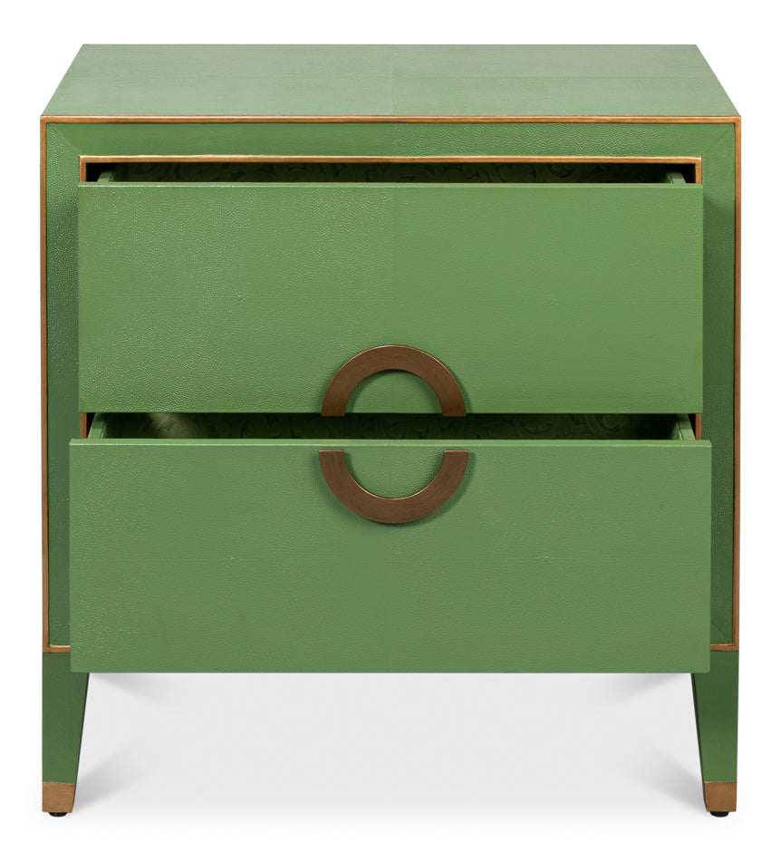 Gabriella Nightstand, Watercress by Sarreid Ltd - view 3