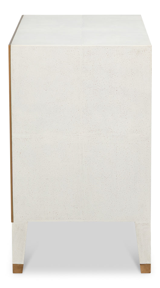 Gabriella Night Stand, Osprey White by Sarreid Ltd - view 9