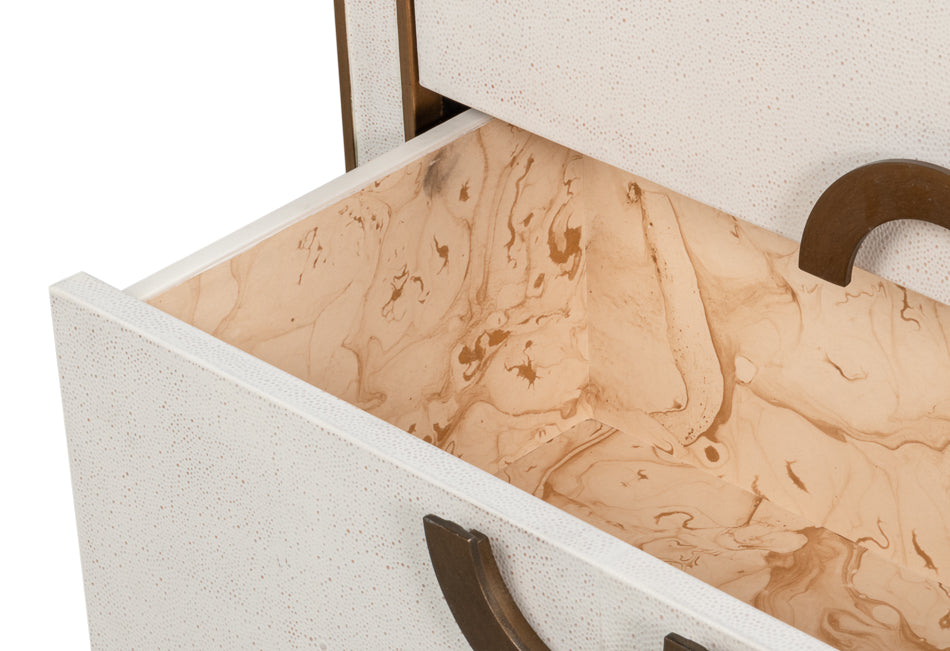 Gabriella Night Stand, Osprey White by Sarreid Ltd - view 10