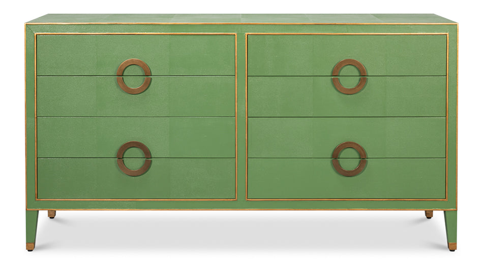 Gabriella Chest Of Drawers, Watercress by Sarreid Ltd - view 2