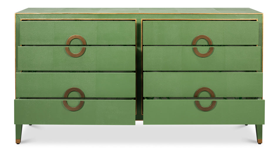 Gabriella Chest Of Drawers, Watercress by Sarreid Ltd - view 3
