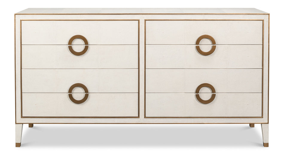 Gabriella Chest Of Drawers, Osprey White by Sarreid Ltd - view 2