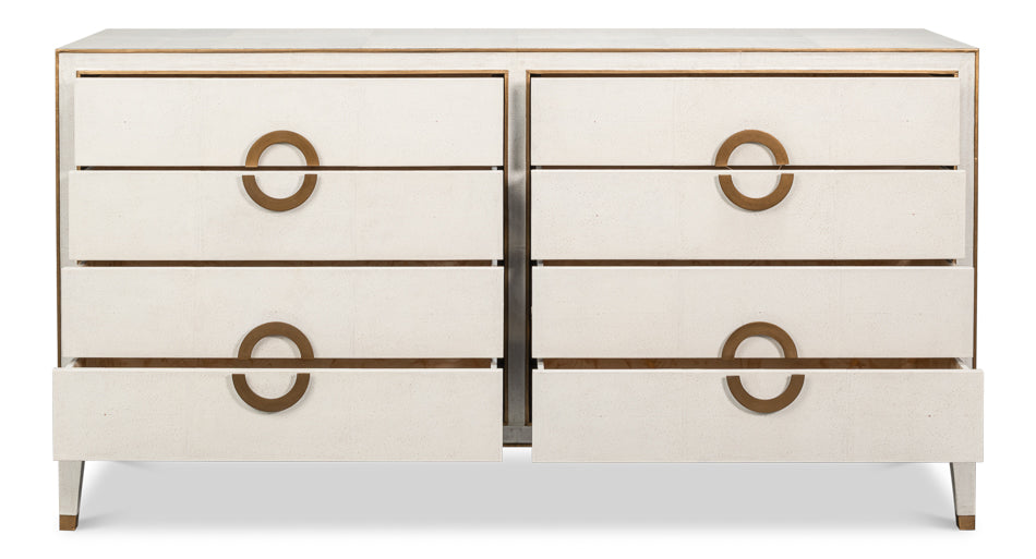 Gabriella Chest Of Drawers, Osprey White by Sarreid Ltd - view 3