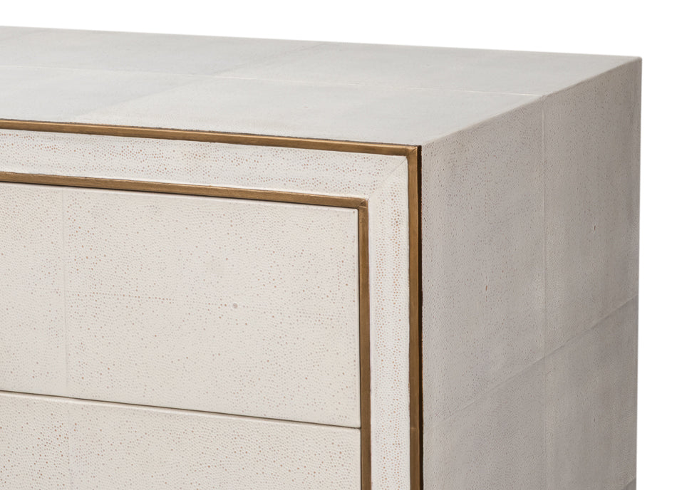 Gabriella Chest Of Drawers, Osprey White by Sarreid Ltd - view 4