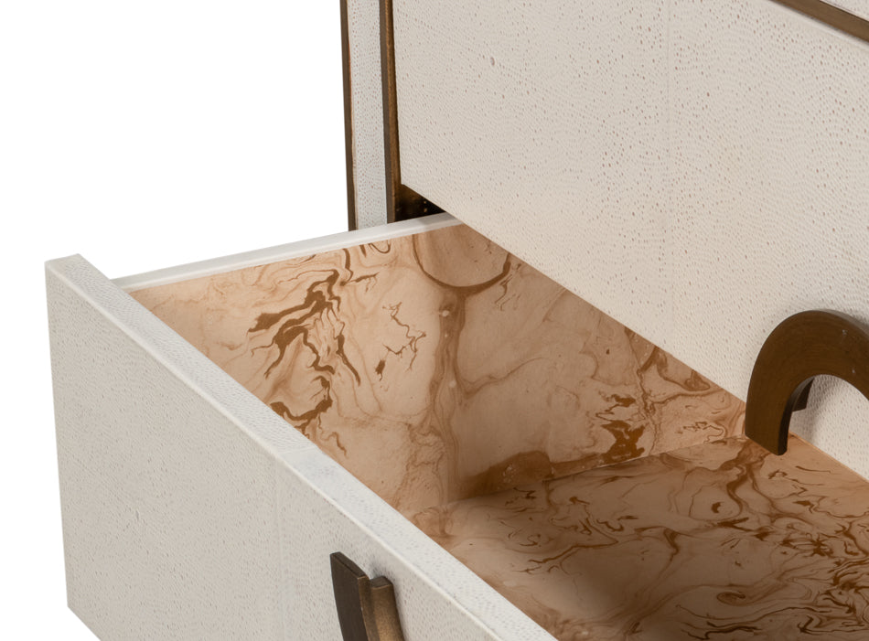 Gabriella Chest Of Drawers, Osprey White by Sarreid Ltd - view 5