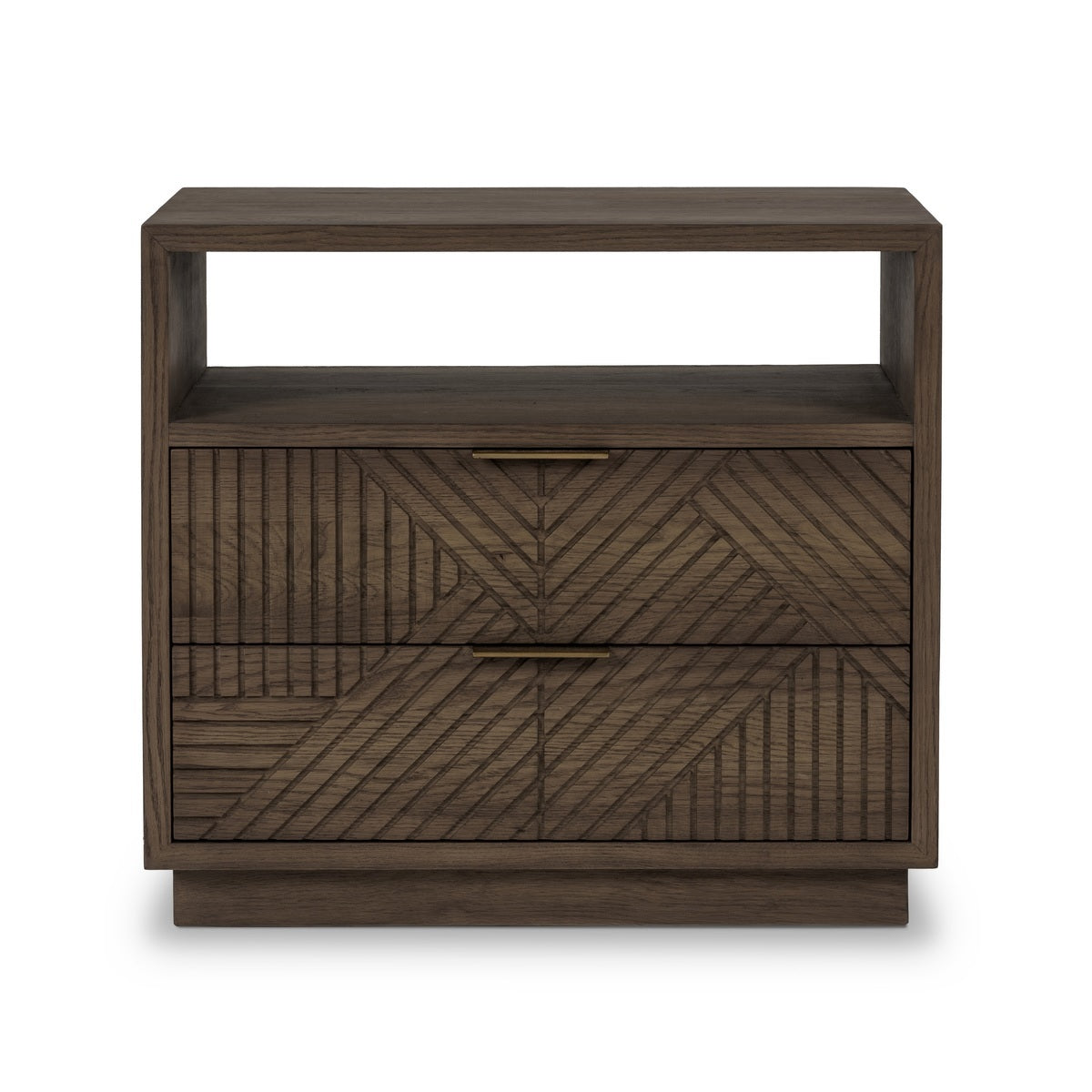 Santa Clara 2 Drawer Nightstand - Toasted Brown