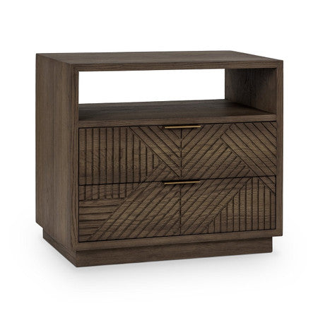 Santa Clara Solid Wood 2Dwr Nightstand