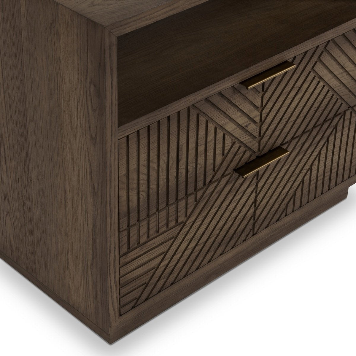 Santa Clara Solid Wood 2Dwr Nightstand