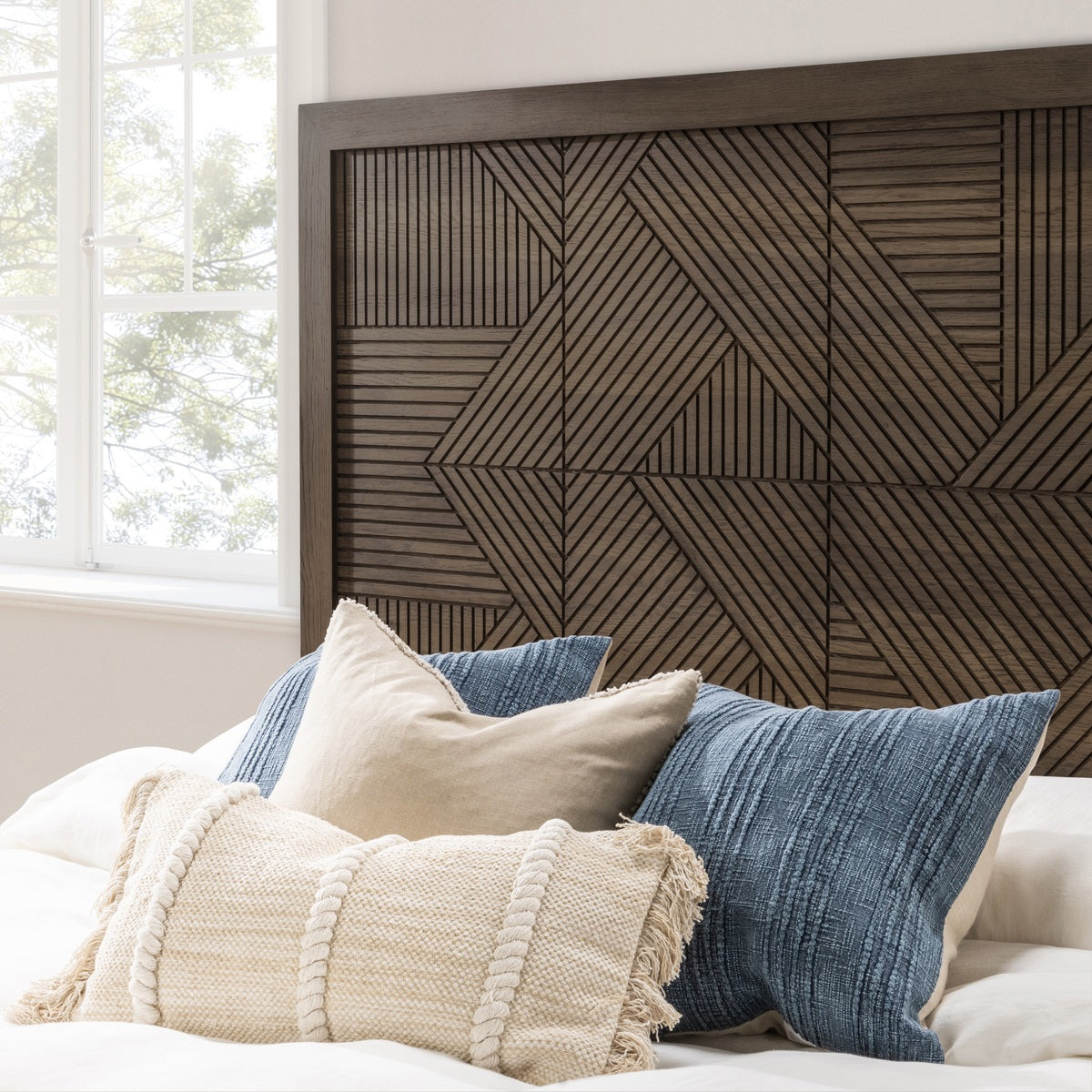 Santa Clara Solid Wood Bed - Toasted Brown