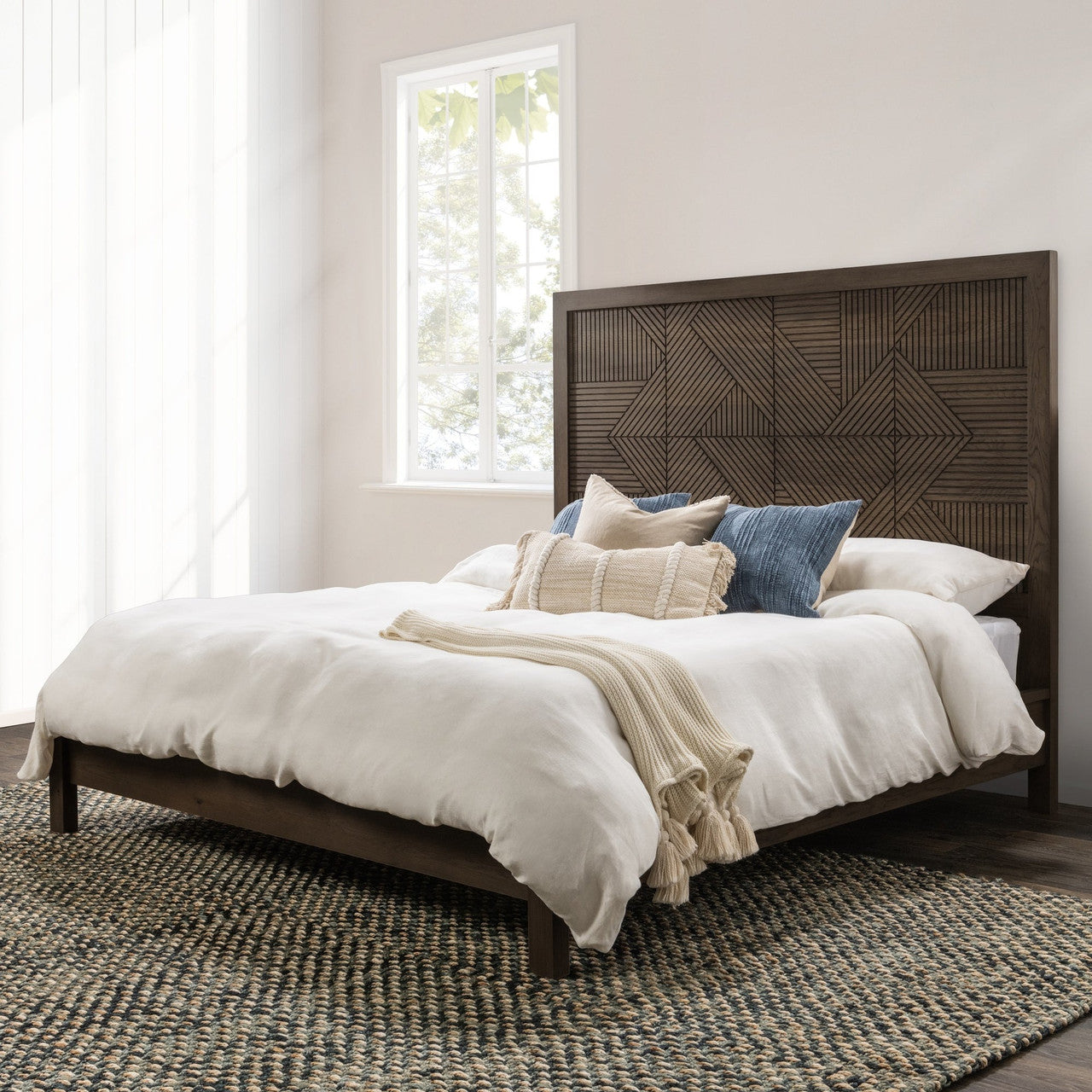 Santa Clara Solid Wood Bed - Toasted Brown - California King