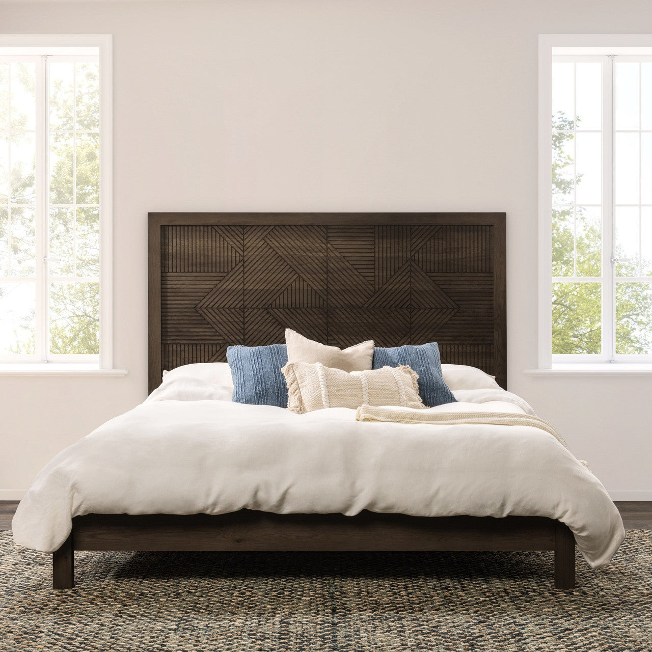 Santa Clara Solid Wood Bed - Toasted Brown - Queen