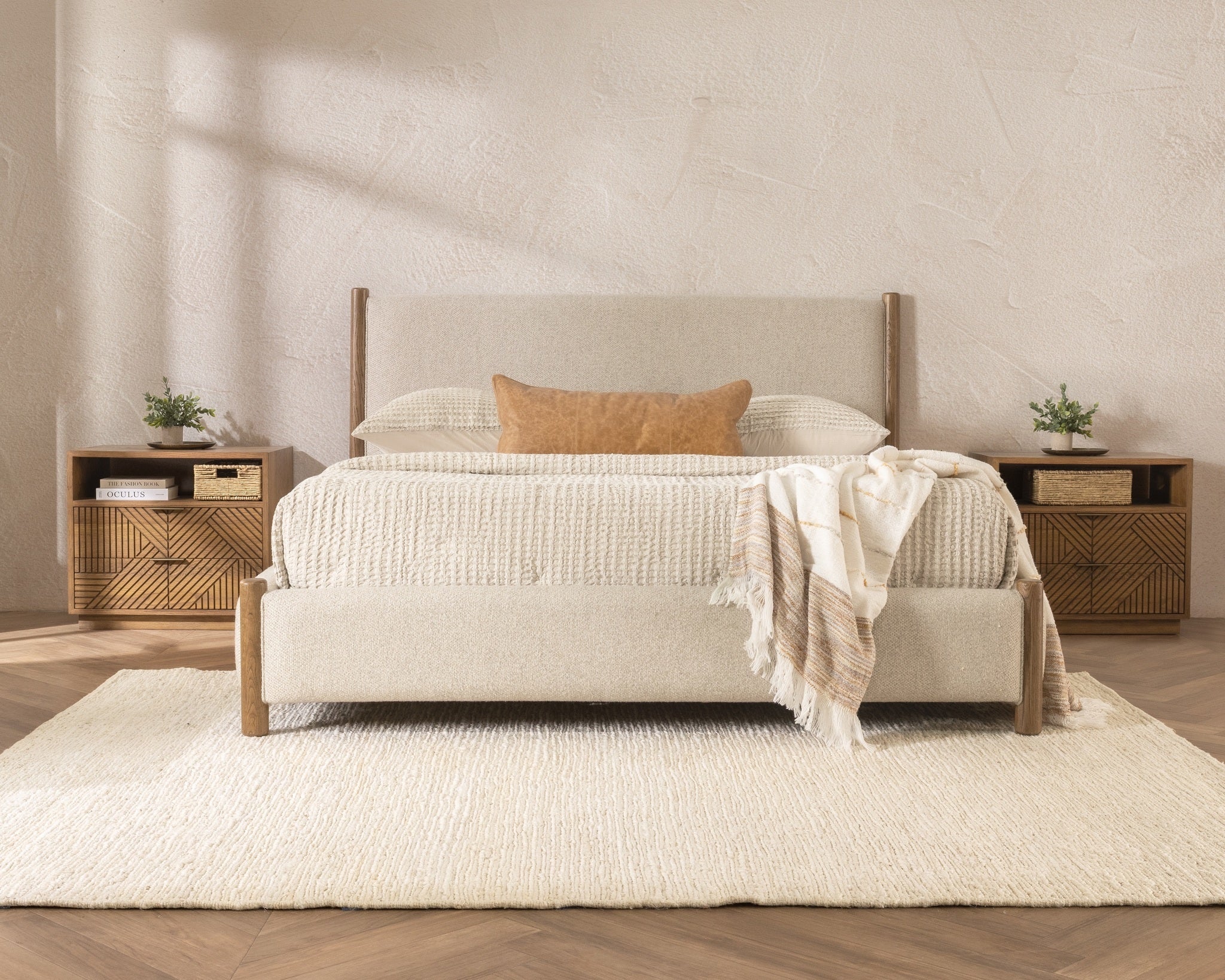 Bennington Bed - Dusty Beige - Eastern King