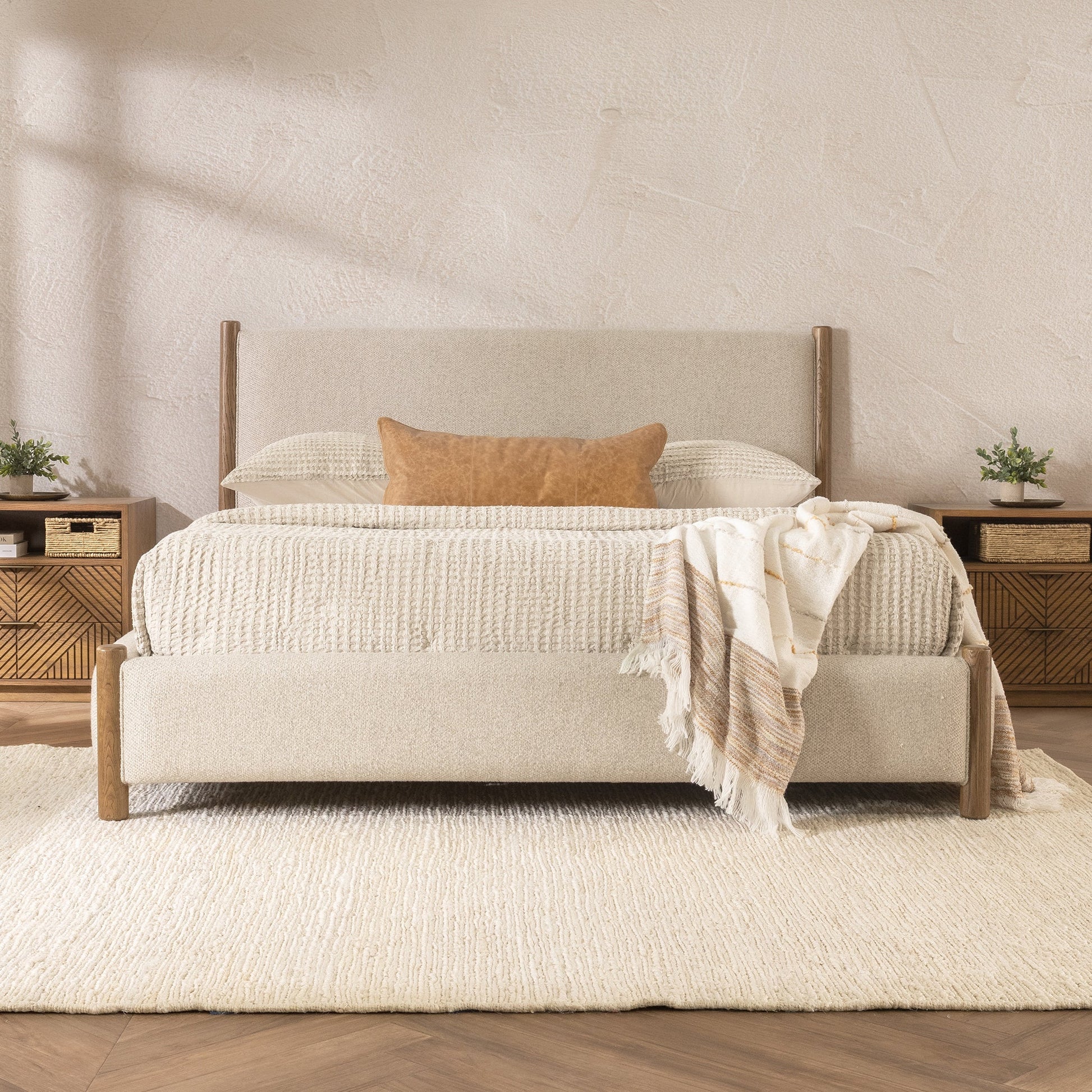 Bennington Bed - Dusty Beige - Eastern King