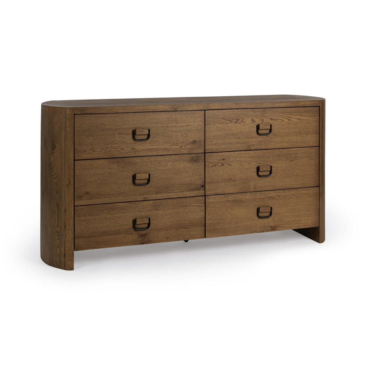 Kyrie Tawny Brown 6 Drawer Dresser 72"