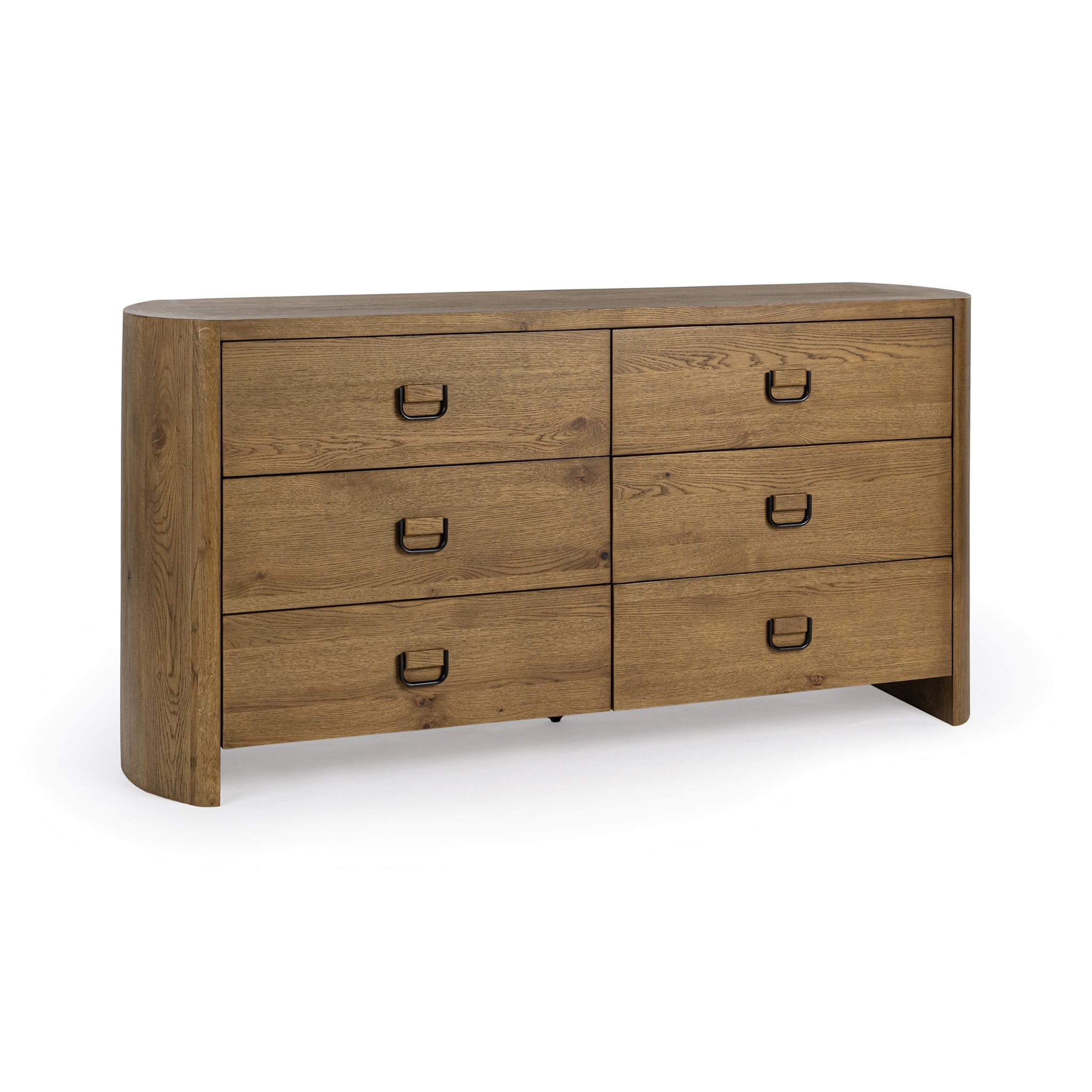 Kyrie 6 Drawer Dresser - Tawny Brown