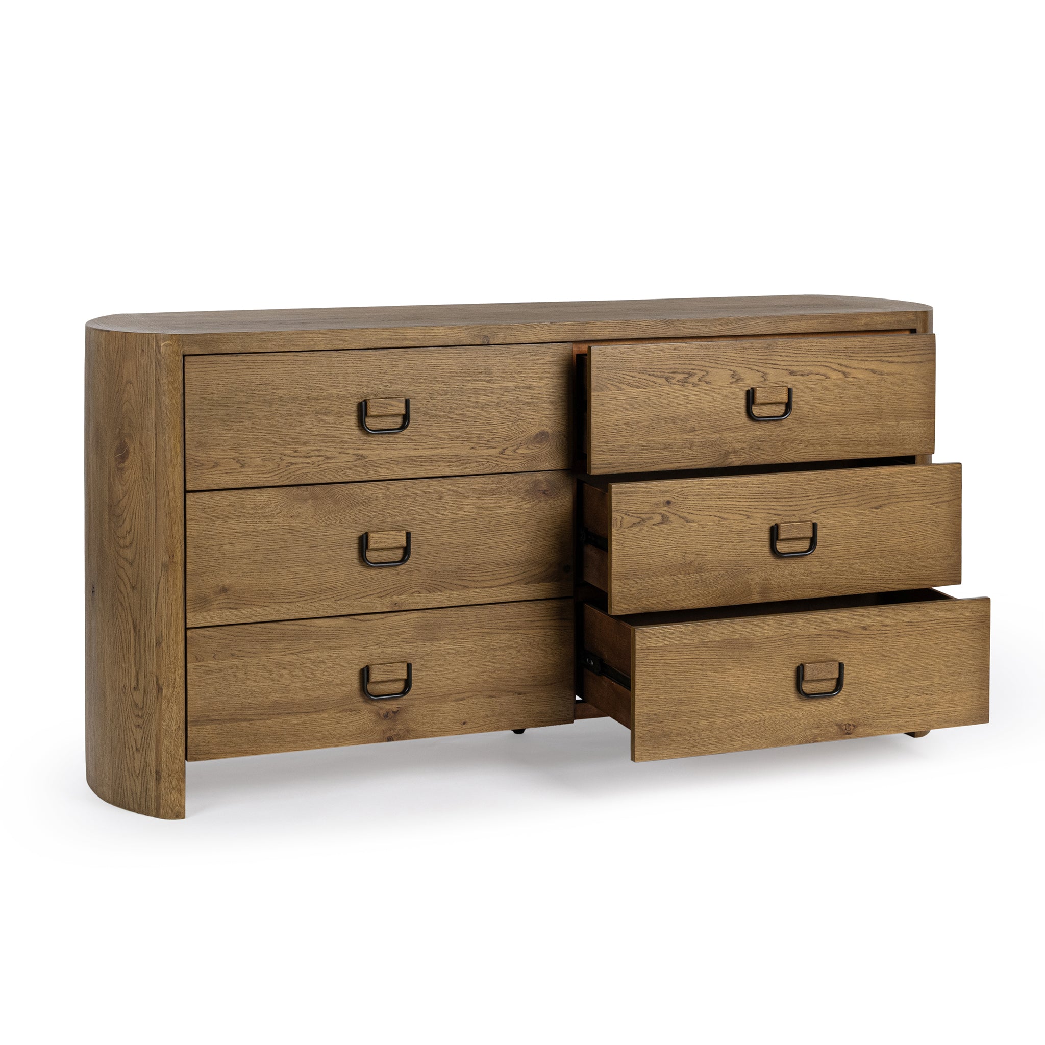 Kyrie 6 Drawer Dresser - Tawny Brown