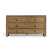 Kyrie 6 Drawer Dresser - Tawny Brown