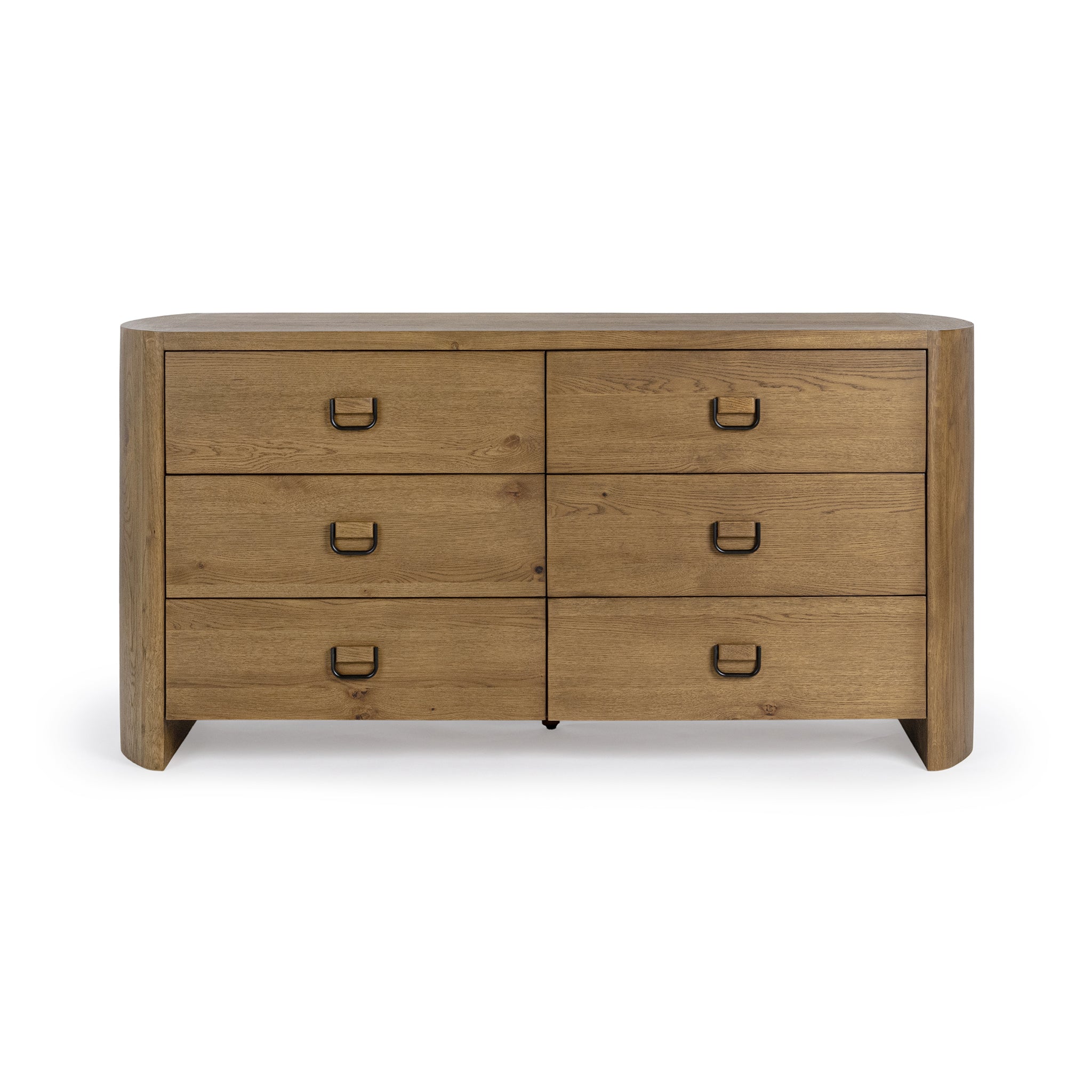 Kyrie 6 Drawer Dresser - Tawny Brown