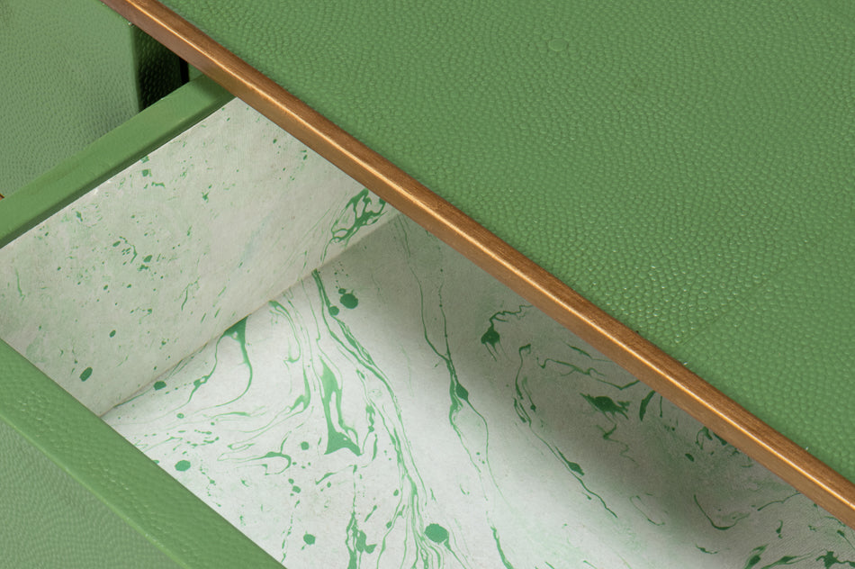 Gideon Shagreen Console, Watercress by Sarreid Ltd - view 10