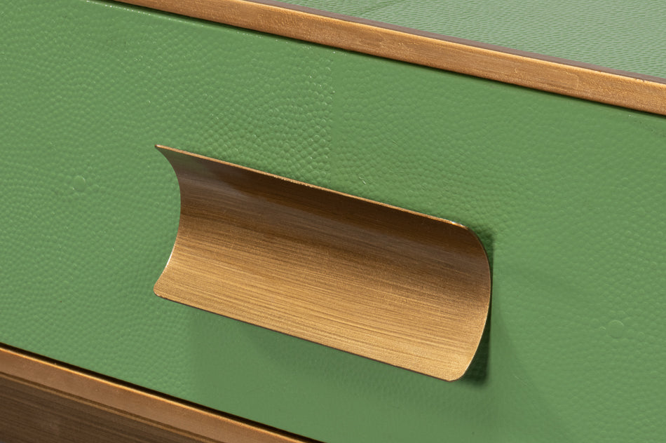 Gideon Shagreen Console, Watercress by Sarreid Ltd - view 6