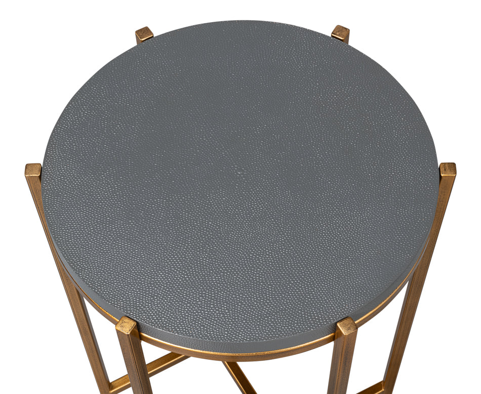 Spence Side Table, Quiet Shade by Sarreid Ltd - view 4