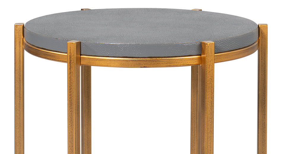 Spence Side Table, Quiet Shade by Sarreid Ltd - view 6