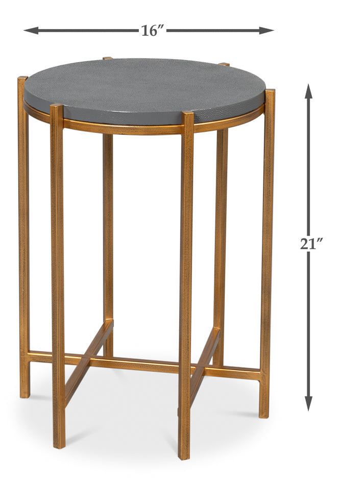 Spence Side Table, Quiet Shade by Sarreid Ltd - view 7