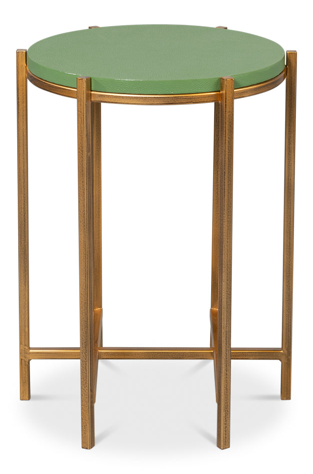Spence Side Table, Watercress by Sarreid Ltd - view 2