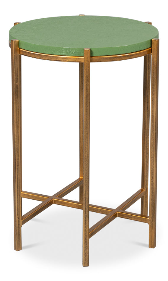 Spence Side Table, Watercress by Sarreid Ltd - view 3