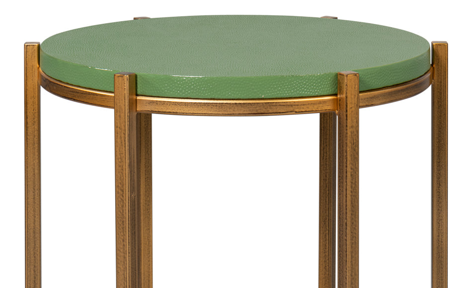 Spence Side Table, Watercress by Sarreid Ltd - view 6