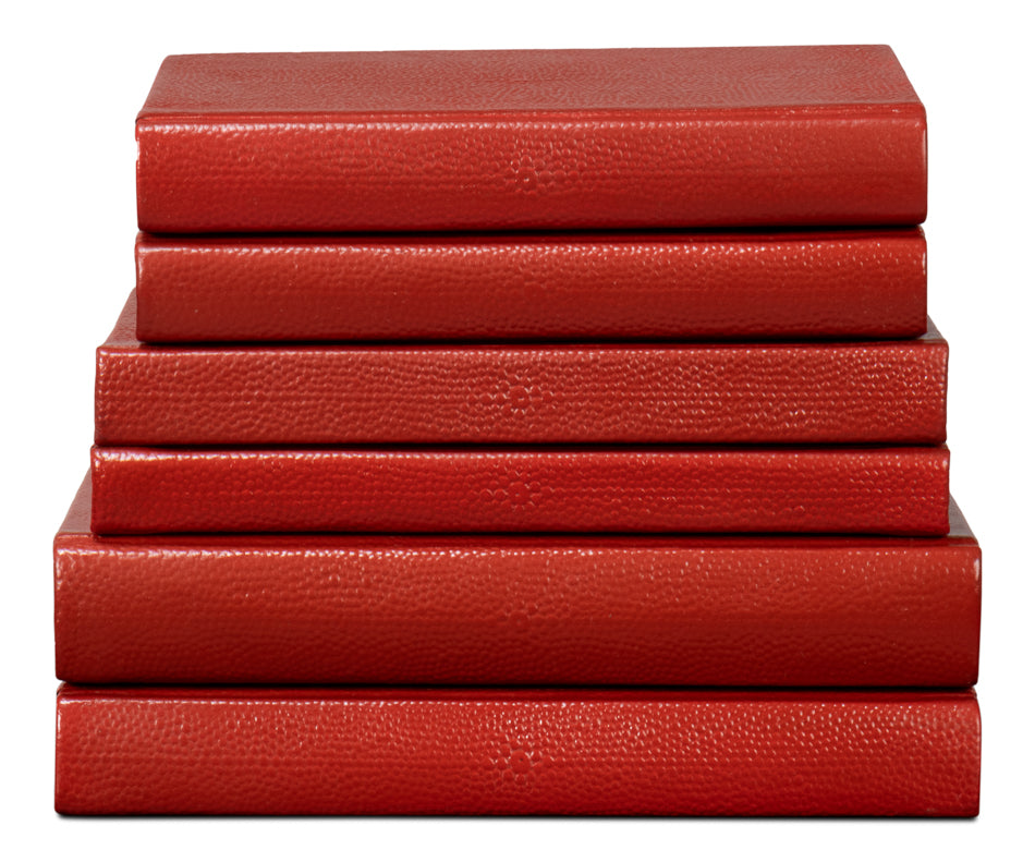 Shagreen Books, Set Of 12, Rooibos Tea by Sarreid Ltd - view 8