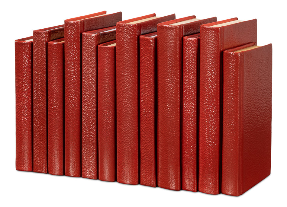 Shagreen Books, Set Of 12, Rooibos Tea by Sarreid Ltd - view 3