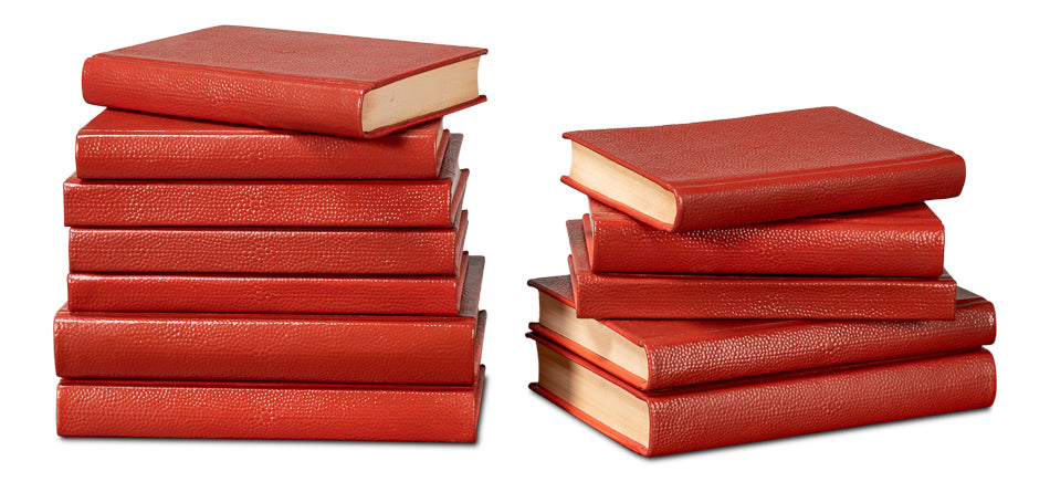 Shagreen Books, Set Of 12, Rooibos Tea by Sarreid Ltd - view 4