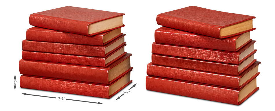 Shagreen Books, Set Of 12, Rooibos Tea by Sarreid Ltd - view 7