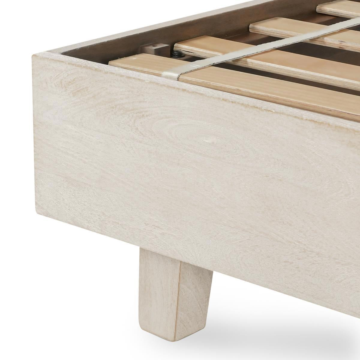 Reece Bed - Seashell White - Eastern King