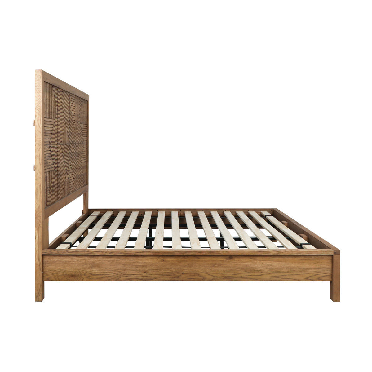 Santa Clara Solid Wood Bed - Caramel Brown - California King