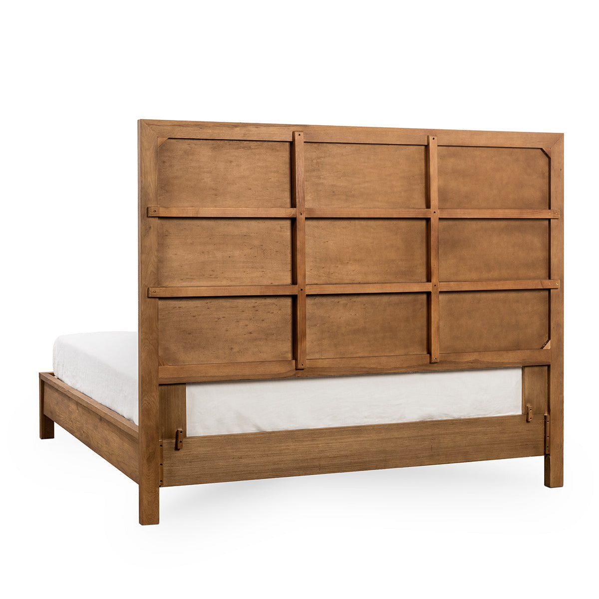 Santa Clara Solid Wood Bed - Caramel Brown - California King